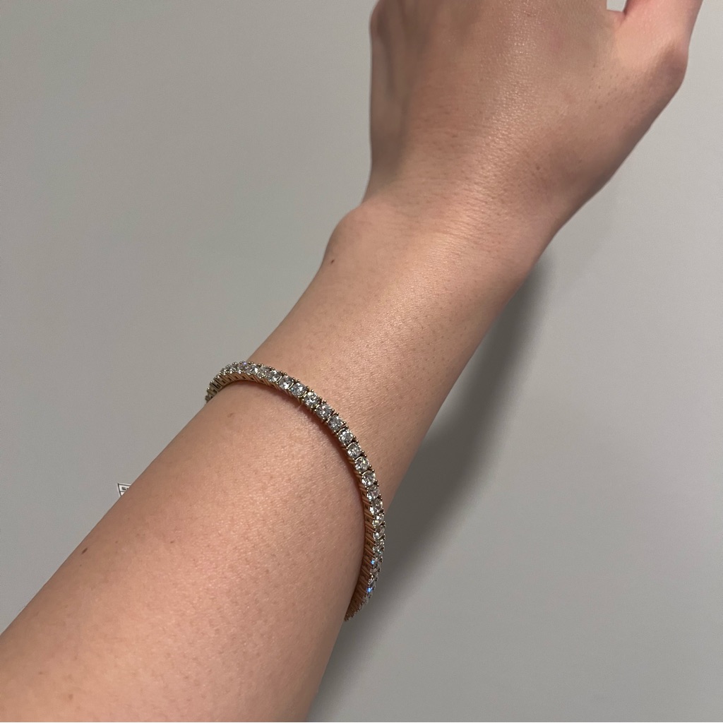 New Diamonique Diamond Tennis Bracelet 72$